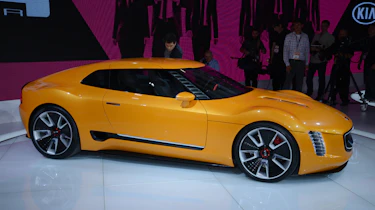 Kia GT4 Stinger concept car live detroit show pics