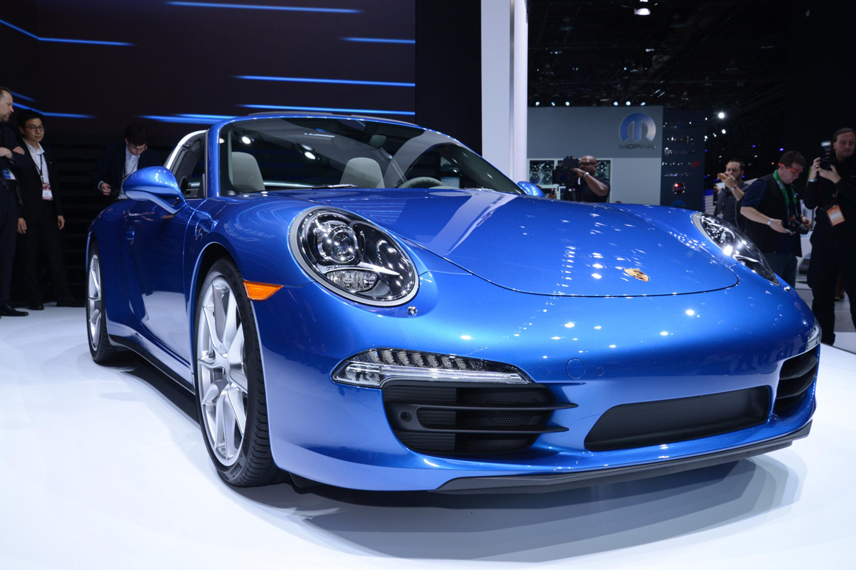 Porsche 911 Targa 4 Detroit show pictures