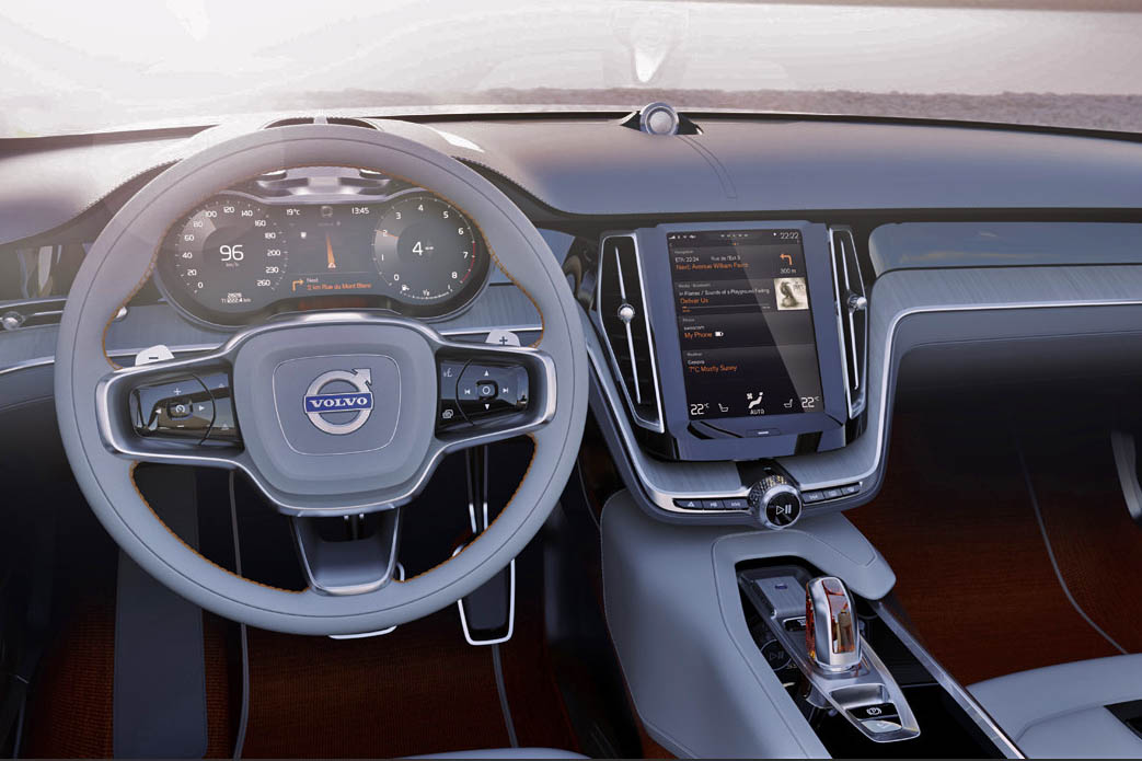 Volvo Concept Estate interior touch screen