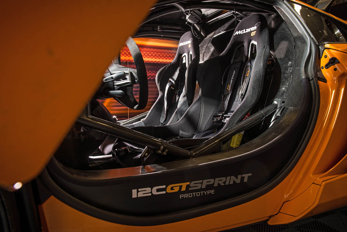 McLaren 12C GT Sprint racing seats