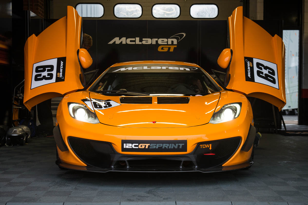 McLaren 12C GT Sprint doors open