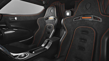 Koenigsegg One:1 supercar interior