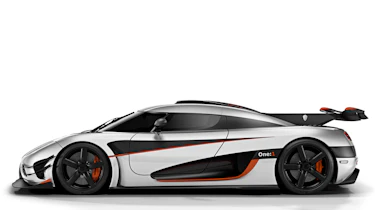 Koenigsegg One:1 supercar side profile