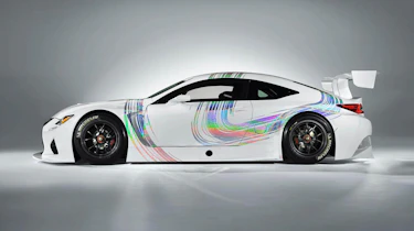 Lexus RC-F GT3 racing car side profile