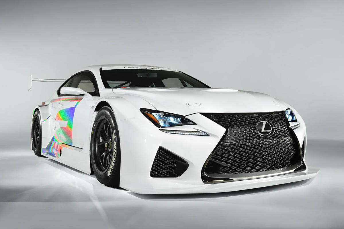 Lexus RC-F GT3 racing car front view