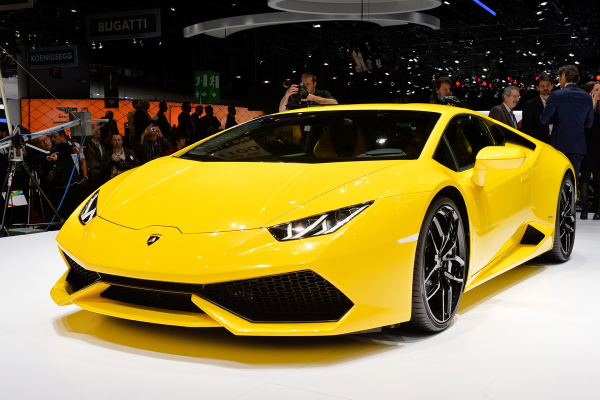 Lamborghini Huracan at the Geneva motor show