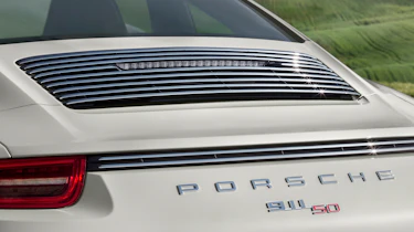 Porsche 911 50th Anniversary Edition chrome engine cover