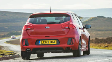 Kia Ceed GT five-door red rear