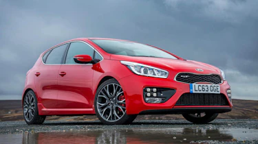 Kia Ceed GT five-door red front