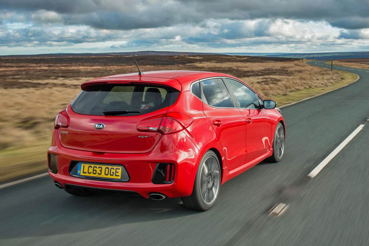 Kia Ceed GT five-door red