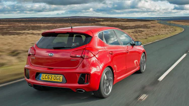 Kia Ceed GT five-door red