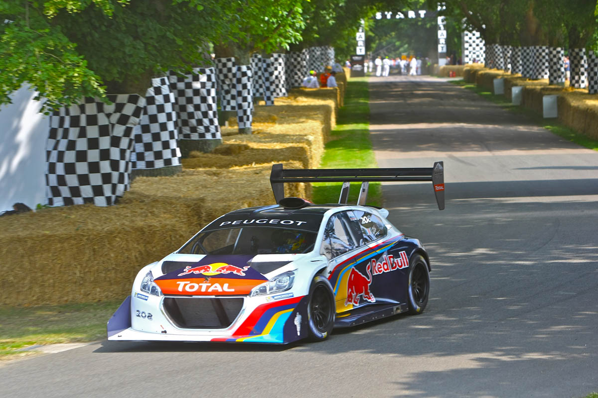 Goodwood Festival of Speed 2014 Peugeot 208 Loeb record attempt