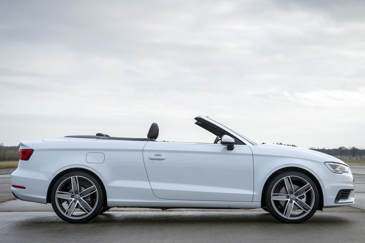 Audi A3 Cabriolet roof open down