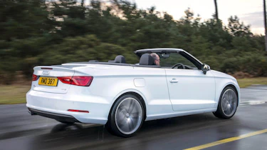 Audi A3 Cabriolet white rear