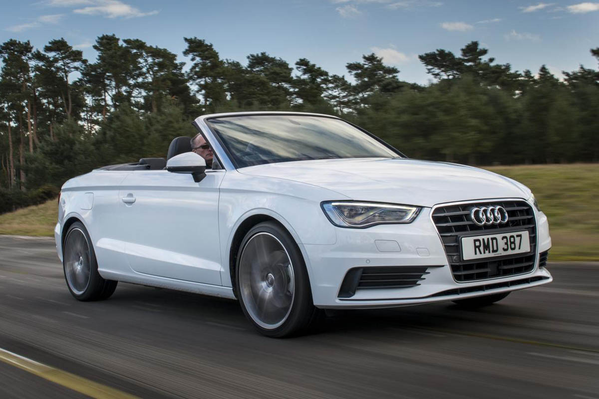 Audi A3 Cabriolet white front