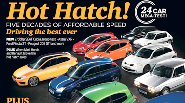 evo Magazine May 2014 - best hot hatchbacks ever cover
