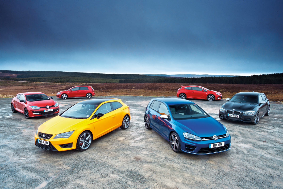 evo Magazine May 2014 - hot hatch group test