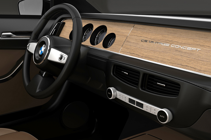 BMW CS Vintage Concept interior wood
