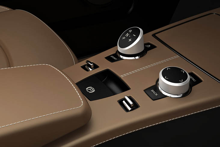 BMW CS Vintage Concept interior gear selector