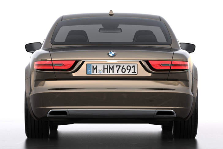 BMW CS Vintage Concept brown rear