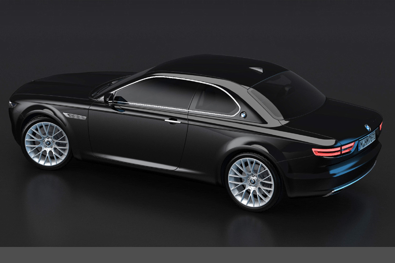 BMW CS Vintage Concept black rear