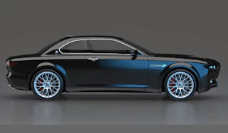 BMW CS Vintage Concept black side profile