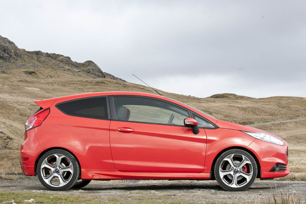 Ford Fiesta ST red side profile