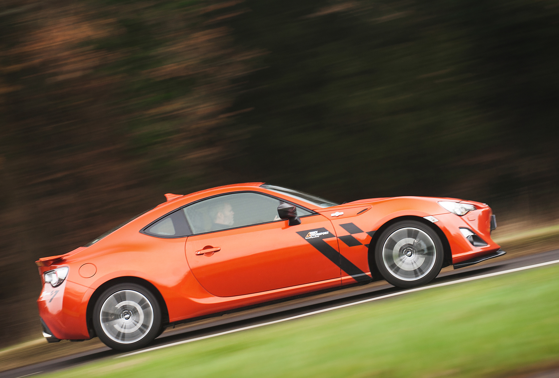 Toyota GT86 by Abbey Motorsport side driving