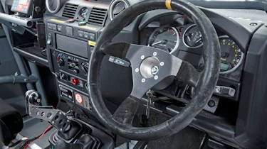 Land Rover Defender Challenge steering wheel