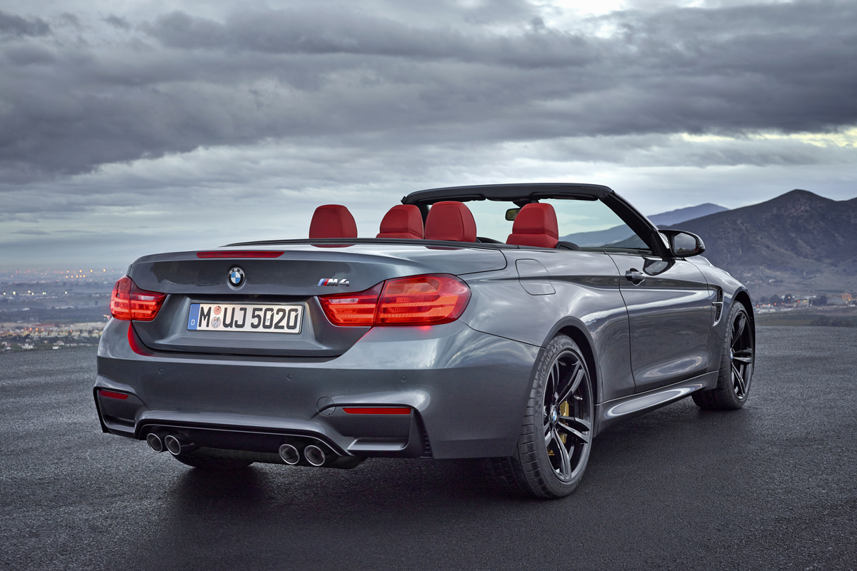 BMW M4 Convertible grey rear