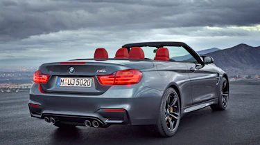 BMW M4 Convertible grey rear