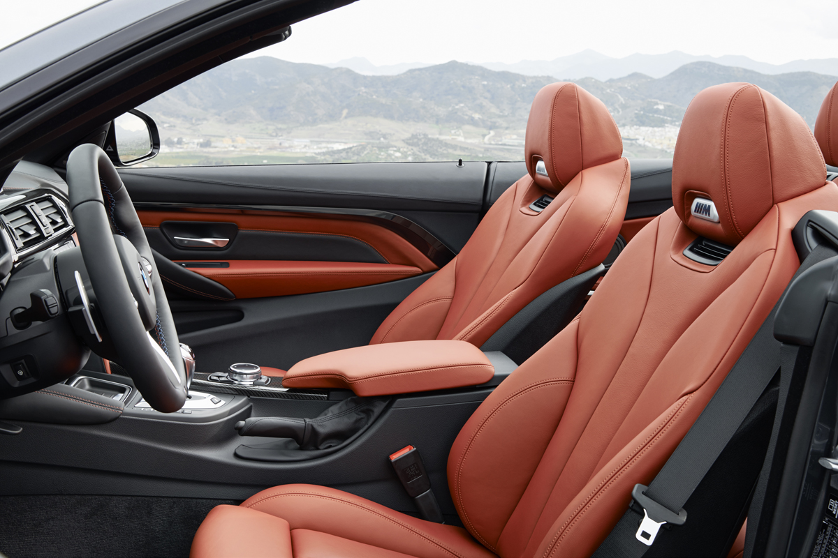 BMW M4 Convertible front seats Air Collar