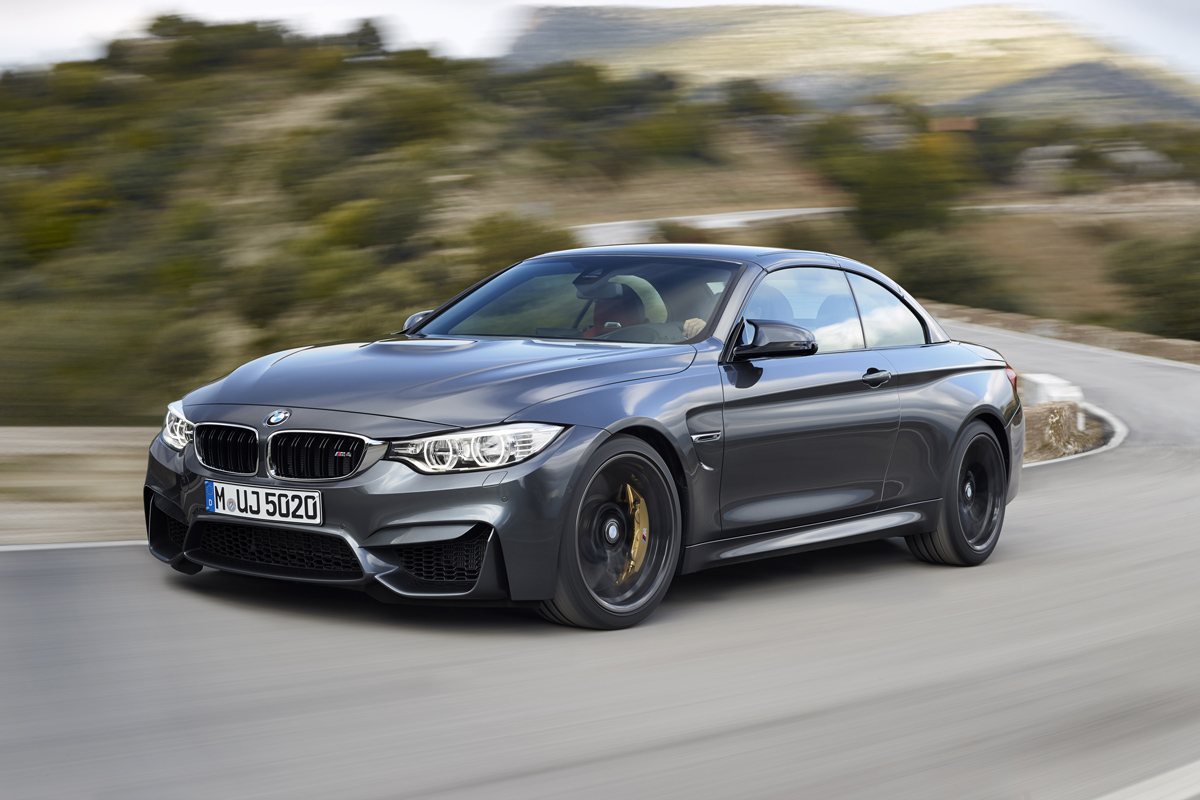 BMW M4 Convertible roof up