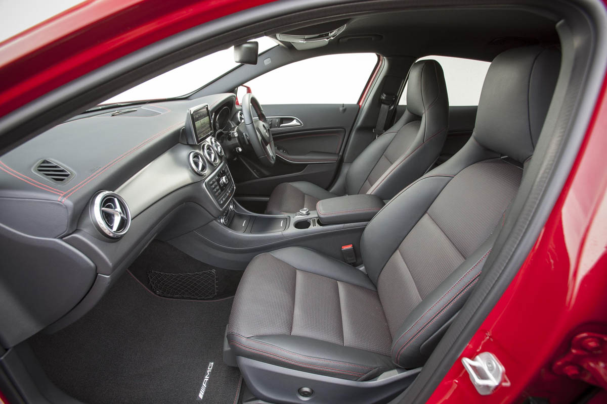Mercedes GLA250 AMG front seats