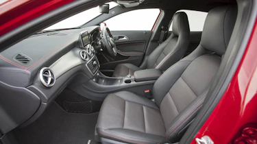Mercedes GLA250 AMG front seats