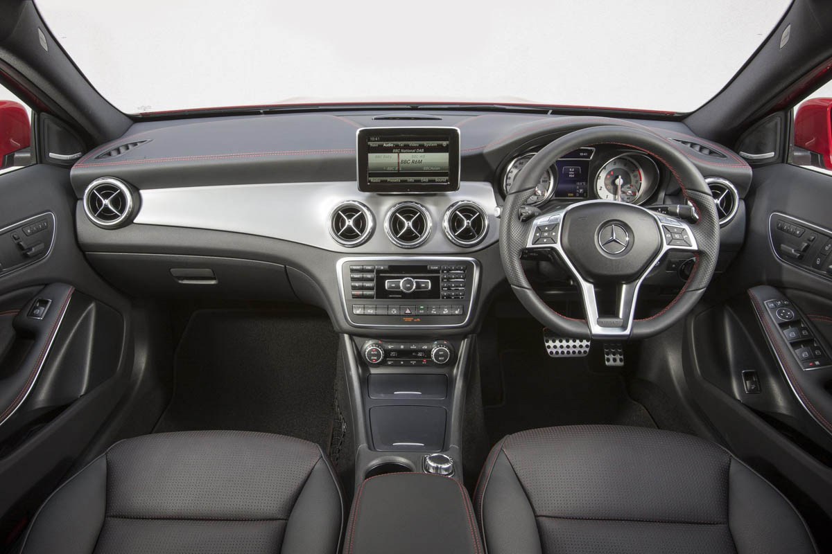 Mercedes GLA250 AMG interior dashboard