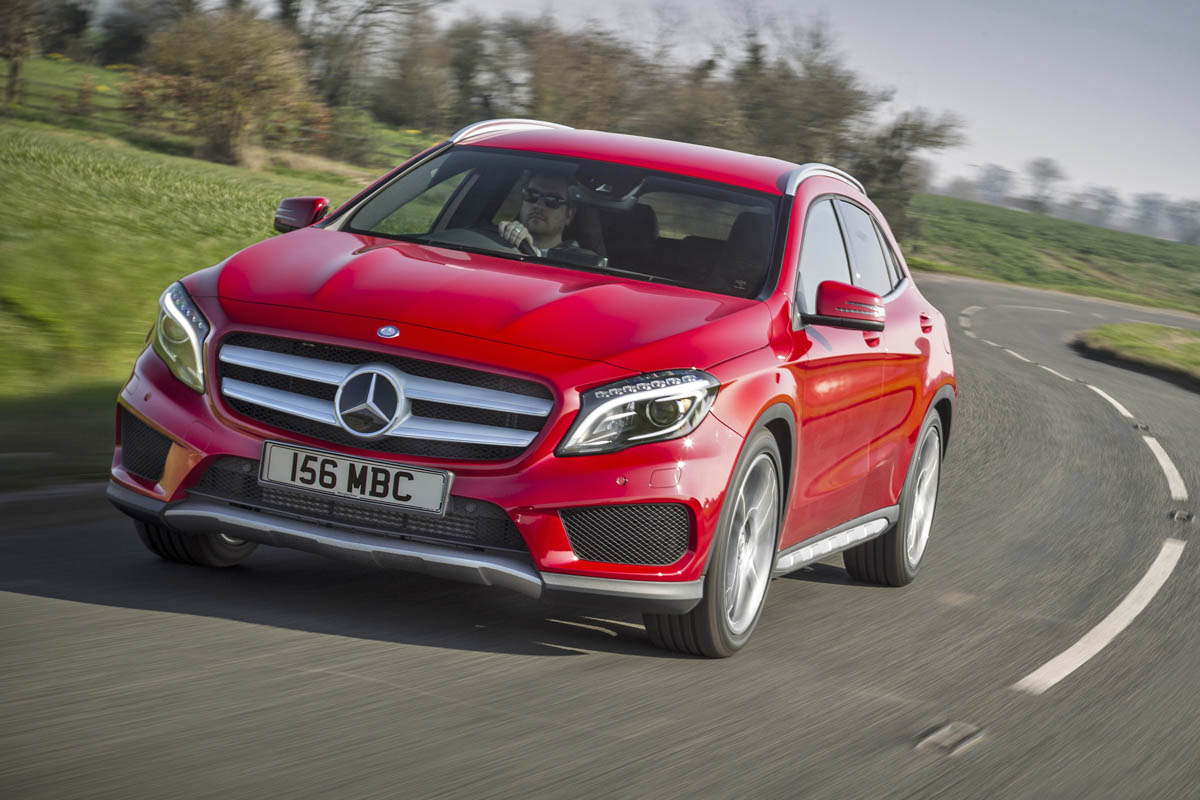 Mercedes GLA250 AMG red front