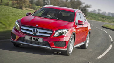 Mercedes GLA250 AMG red front