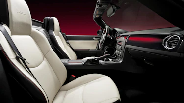 Mazda MX-5 25th Anniversary white leather interior