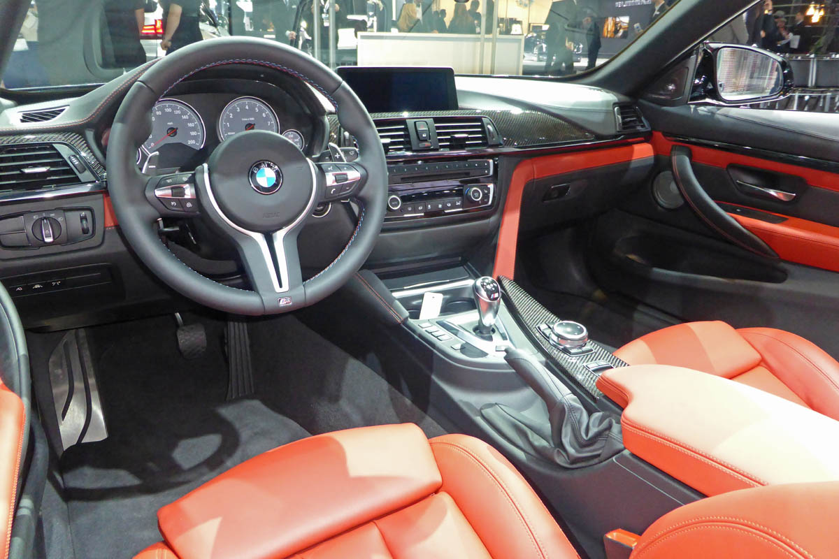 BMW M4 Convertible New York show interior