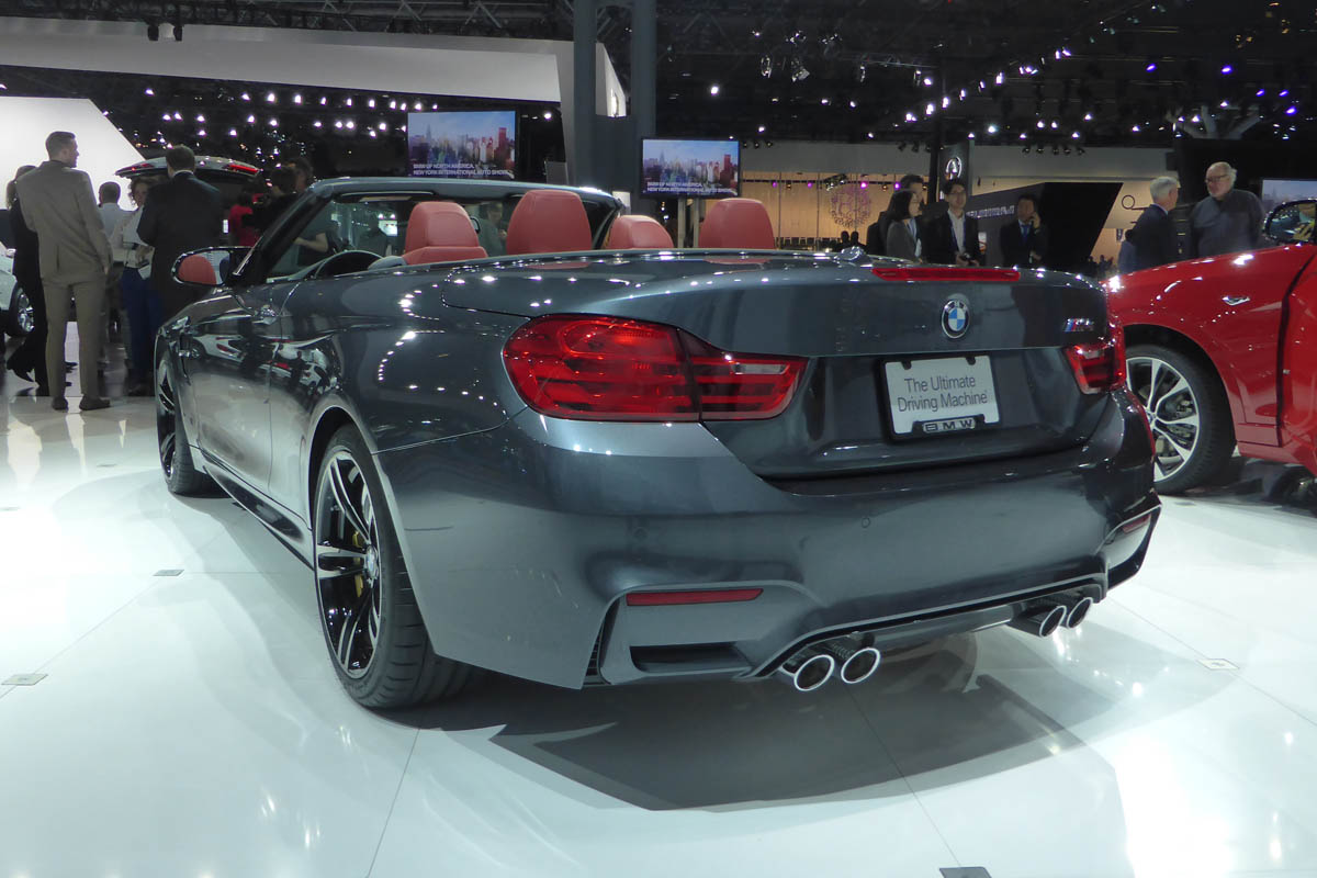 BMW M4 Convertible New York show rear