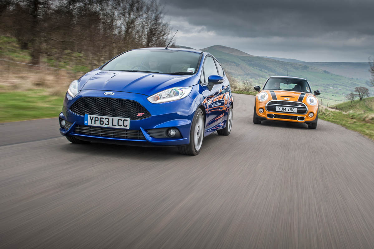 Ford Fiesta ST vs Mini Cooper S evo feature
