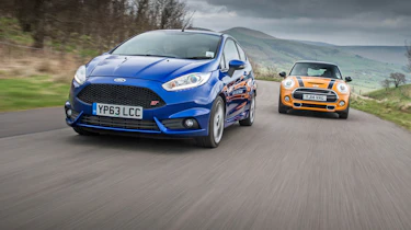 Ford Fiesta ST vs Mini Cooper S evo feature