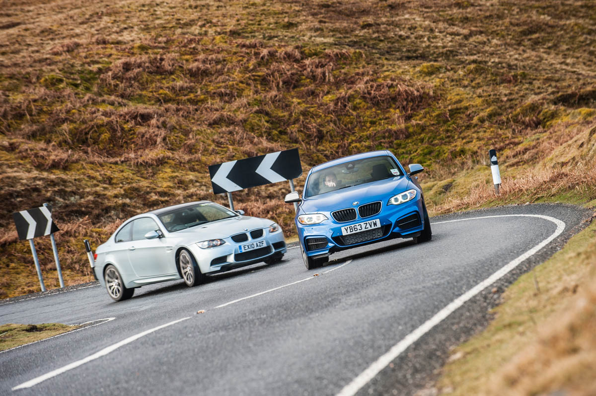 BMW M235i vs BMW M3 evo feature