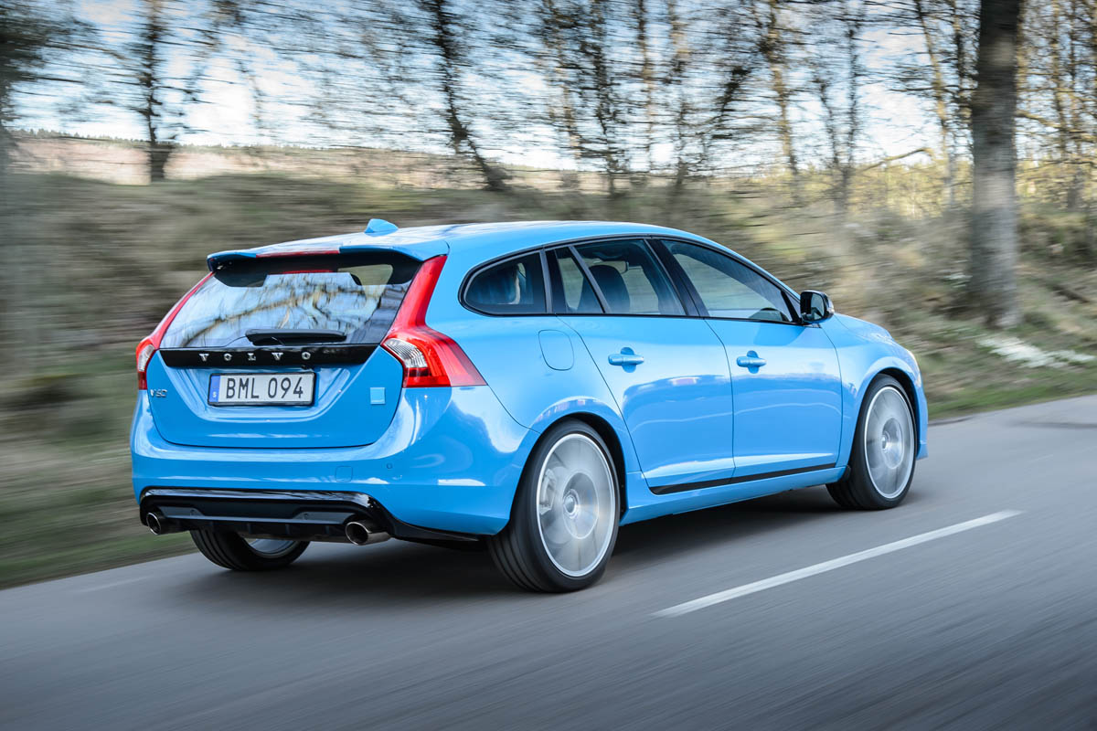 Volvo V60 Polestar Rebel Blue back