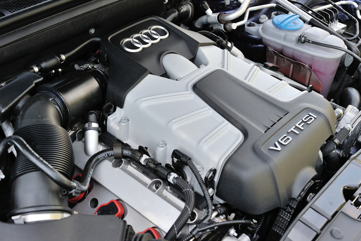 Audi S5 supercharged V6 engine