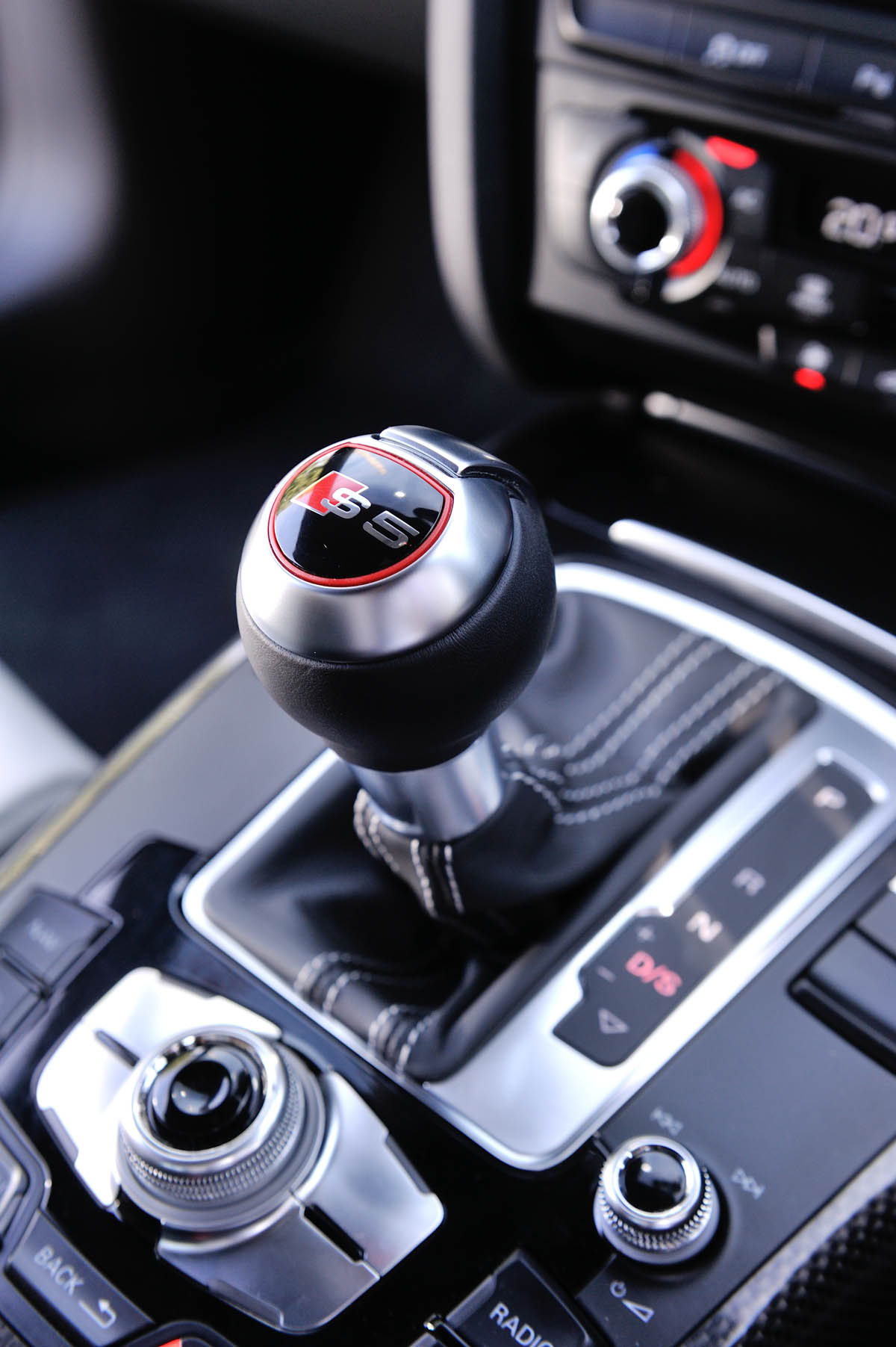 Audi S5 S-tronic gear selector