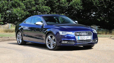 Audi S5 blue front end