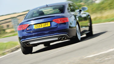 Audi S5 blue rear