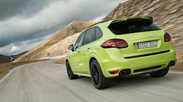 Porsche Cayenne GTS green rear